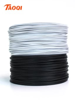 1 Roll Plastic Coated Iron Wire Twist Ties Cable Organizer Plant Vines Line Management 0.55/0.75mm Round/Flat Type Wrap Colored