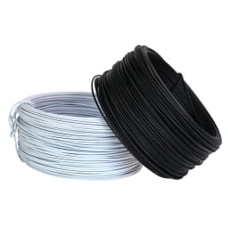 1 Roll Plastic Coated Iron Wire Twist Ties Cable Organizer Plant Vines Line Management 0.55/0.75mm Round/Flat Type Wrap Colored