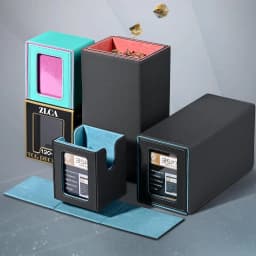 100+ New Card Storage Box TCG MT Board Game Commander Card Carrying Organizer Box Transaction 3 'X4' Double Open Top Box