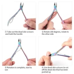 6mm Blade Fingernail Toenail Cuticle Nipper Trimming Stainless Steel Nail Clipper Cutter Cuticle Scissors Plier Manicure Tools