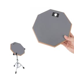 8 Inch Rubber Wooden Dumb Drum Practice Training Drum Pad Music Instruments