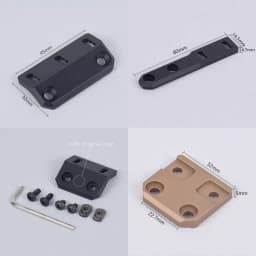 Tactical ARIS Series Surefire M300 M600 Offset Scout Mount Fit 20mm Ml-k Keymod SMR Rail Base for M600B M951 M620 Flashlight