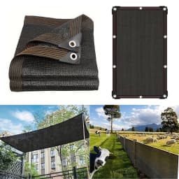 Easy to Install Black Sunshade Net for Balconies, Courtyards and Swimming Pools, Anti-UV Awnings and Greenhouse Sunshade Nets