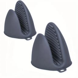 2 Pack Silicone Oven Mitts Pot Holders Sets for Kitchen Heat Resistant Small Kitchen Mittens Rubber Air Fryer Mitts Mini Pot Pin