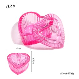 Glass Acrylic Powder Liquid Nail Crystal Cup With Lid Aurora Colorful Dappen Bowl Cup Holder Container Equipment Nail Art Tools