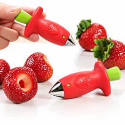 Strawberry Slicer Cutter Strawberry Corer Strawberry Huller Fruit Leaf Stem Remover Salad Cake Tools Kitchen Gadget Accessories
