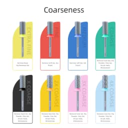 HYTOOS Tungsten Carbide Acrylic Nail Drill Bit Chrome 6.6mm Crystal Top Barrel Nail Bits 2 Way Manicure efile Art Remove Gel