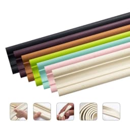 5M NBR Soft Wall Trim Lines Self-Adhesive Skirting Decor Strip Backsplash Tile Edge Anticollision Molding Line 3D Wall Sticker