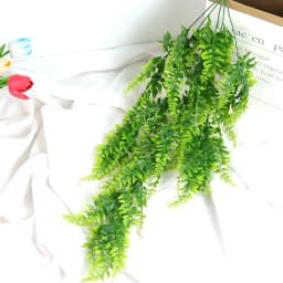 3pcs Persian Fern Leaves Home Garden Room Decor Hanging Artificial Plant Plastic Vine Grass Wedding Party Wall Home Decoration