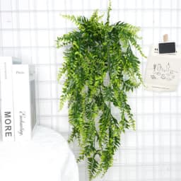 3pcs Persian Fern Leaves Home Garden Room Decor Hanging Artificial Plant Plastic Vine Grass Wedding Party Wall Home Decoration