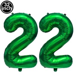 Green Large Numbers Balloon 32 Inch 0 1 2 3 4 5 6 7 8 9 Jungle Birthday Digit Bachelorette Balloons Figure Golob Party Ballon