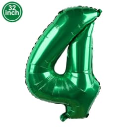 Green Large Numbers Balloon 32 Inch 0 1 2 3 4 5 6 7 8 9 Jungle Birthday Digit Bachelorette Balloons Figure Golob Party Ballon