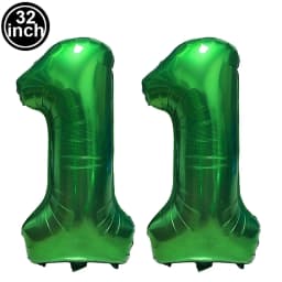 Green Large Numbers Balloon 32 Inch 0 1 2 3 4 5 6 7 8 9 Jungle Birthday Digit Bachelorette Balloons Figure Golob Party Ballon