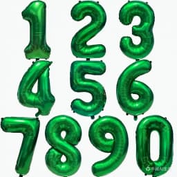 Green Large Numbers Balloon 32 Inch 0 1 2 3 4 5 6 7 8 9 Jungle Birthday Digit Bachelorette Balloons Figure Golob Party Ballon