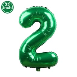 Green Large Numbers Balloon 32 Inch 0 1 2 3 4 5 6 7 8 9 Jungle Birthday Digit Bachelorette Balloons Figure Golob Party Ballon