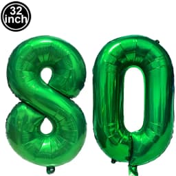 Green Large Numbers Balloon 32 Inch 0 1 2 3 4 5 6 7 8 9 Jungle Birthday Digit Bachelorette Balloons Figure Golob Party Ballon