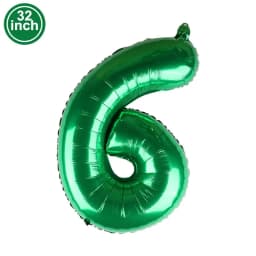 Green Large Numbers Balloon 32 Inch 0 1 2 3 4 5 6 7 8 9 Jungle Birthday Digit Bachelorette Balloons Figure Golob Party Ballon