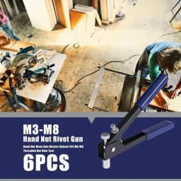 150PCS Rivet Nuts Plier Mandrel Kit M3/M4/M5/M6/M8 Nut Rivet Mandrels Repairtool Rivetgun Flatheadscrew Pop Nut Rivet Plier Set