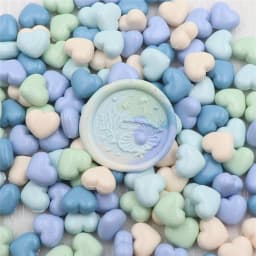 100pcs Heart-Shaped Sealing Wax Beads for Wax Seal Stamp, Great For Embellishment Of Card Envelope, Wedding Invitation