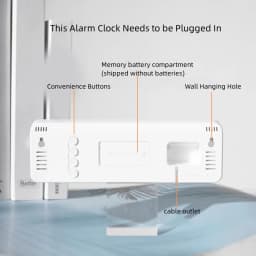 10 Inch Smart Mute LED Electronic Night Alarm Wall Clock Modern Desk Clock Minimalist Thermometer Calendar Time Cube Home Decor