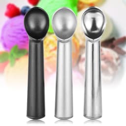 Stainless Steel Ice Cream Spoon Portable Aluminum Alloy Non-stick Anti-feeze Ice Cream Baller Scoop Home Kitchen Tools Home
