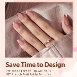 150pcs 6 Colors Fake Nail Multi-size False Nail Press On Acrylic Nails Almond French Wearing Armor Removable Convenient
