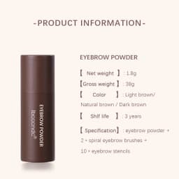 Eyebrow Stamp Waterproof Long Lasting Natural Brow Stamp Shaping Kit Shape Brow Stamp Contouring Stick Hairline 3Colors