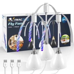 2PC/3PC fly repelling fan, USB interface insect repelling fan, portable table fan, suitable for picnics gatherings, barbecues