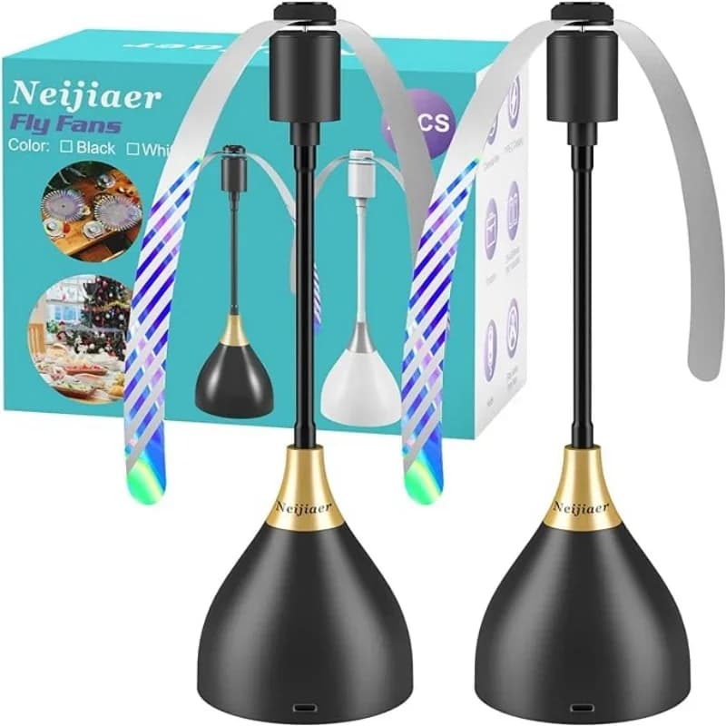 2PC/3PC fly repelling fan, USB interface insect repelling fan, portable table fan, suitable for picnics gatherings, barbecues