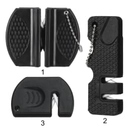 Durable Mini Knife Sharpener Multi-Functional Carbide Knife Whetstone Simple Pocket Ceramic Sharpen Hook Sharpener Outdoor Tools