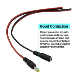 10/20/50PCS 12V Dc Connectors Male Female Jack Cable Wire Line Adapter Plug Power Supply 5.5 x 2.1mm