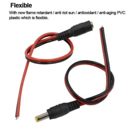 10/20/50PCS 12V Dc Connectors Male Female Jack Cable Wire Line Adapter Plug Power Supply 5.5 x 2.1mm
