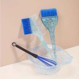 4pcs Hair Styling And Highlight Dyeing Set Sparkling Hair Dyeing Comb Oil Dyeing Brush Single Sided Soft Hair Pearl Dyeing Brush