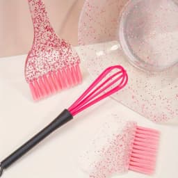 4pcs Hair Styling And Highlight Dyeing Set Sparkling Hair Dyeing Comb Oil Dyeing Brush Single Sided Soft Hair Pearl Dyeing Brush