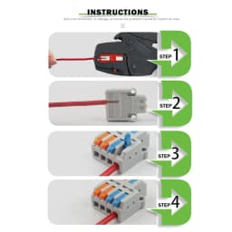 5PCS Fast Wire Connector Push-in Electrical Terminal Block Universal Splicing Wiring Cable Connectors For Cable Connection SPL 