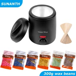 Wax Heater Machine for Hair Removal Wax Melting Pot with Wax Beans Kit 200ml Depilation Paraffin Waxing Warmer Dipping Pot