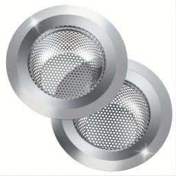 2pcs Kitchen Sink Strainer, Stainless Steel Sink Drain Strainer, Large Wide Rim 4.5" Diameter, Food Catcher For Most Sink Drains