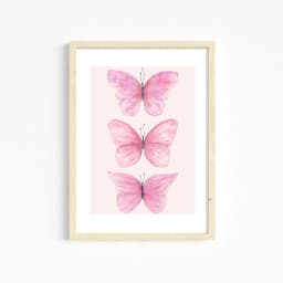 Trendy Pink Wall Art Bows Cherry Balloon Puppy Butterfly Canvas Painting Posters and Prints College Apartment Girl's Room Decor