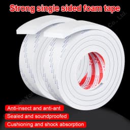 EVA Single Side Foam Sponge Foam Tape EVA Tape Adhesive for Wall Tile Edges, Kitchen Backsplash, Floor, Mirror Frame Decor