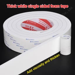 EVA Single Side Foam Sponge Foam Tape EVA Tape Adhesive for Wall Tile Edges, Kitchen Backsplash, Floor, Mirror Frame Decor
