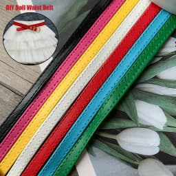 Super Mini Length 50cm Width 3/5mm Clothes Accessories Doll Waist Belts Handmade Belt Material Kids Educational Toys