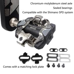 RACEWORK X-M8100 MTB Bike Pedals Ultra-light Self-locking DU+ Ball-bearing Bicycle Pedals Compatible With The Shimano SPD System