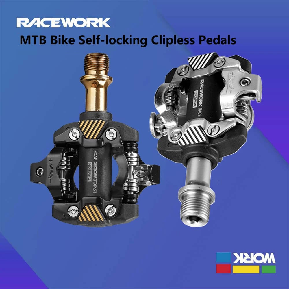 RACEWORK X-M8100 MTB Bike Pedals Ultra-light Self-locking DU+ Ball-bearing Bicycle Pedals Compatible With The Shimano SPD System