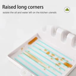 Pan Lid Holder Supports Spoons Pot Cover Rests Spatula Stand For Kitchen Convenience Utensils Tools Accessories Cooker Organizer