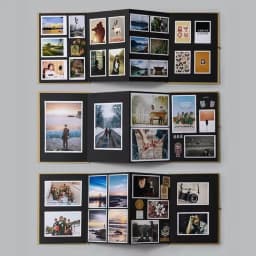10 Pages Accordion Folding Diy Small Photo Album This Kraft Paper Growing Souvenir Book Creative Gift Folding Type