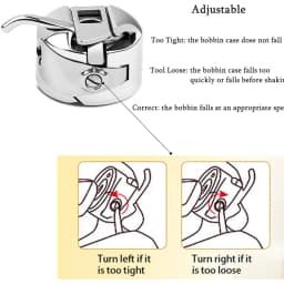 Sewing Machine Bobbin Case Stainless Steel Bobbin Case For Singer Brother All Front Loading 15 Class Sewing Machines Accessories