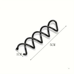 10pcs/Pack Spiral Hair Pins Spin Pins Non-Scratch Round Tips, Twist Screw Hair Pin For Women Bun Hair Style Diy Black