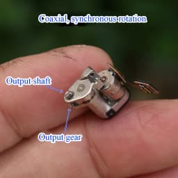 1PC Mini Precision Stepper Motor Planetary Metal Gearbox Gear Stepping Motor 2-Phase 4-Wire 1.6mm Flat Shaft