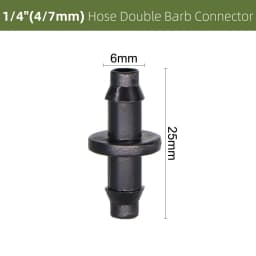 10-1000PCS Garden Water Connector Drip Irrigation for 1/4'' Tubing Hose Accessories Joint Barbed Tees Cross Eng Plug Adaptors