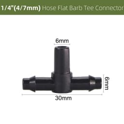 10-1000PCS Garden Water Connector Drip Irrigation for 1/4'' Tubing Hose Accessories Joint Barbed Tees Cross Eng Plug Adaptors